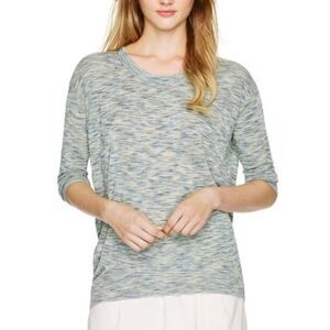 ARITZIA Wilfred | Balzac Sweater in Grey/Black Space Dye